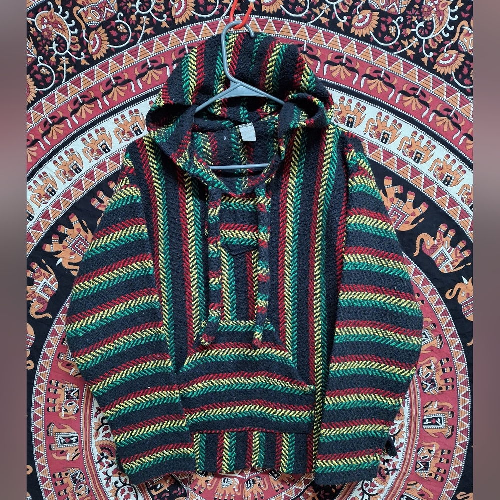 Vintage Y2K Mexican Baja Hoodie 420